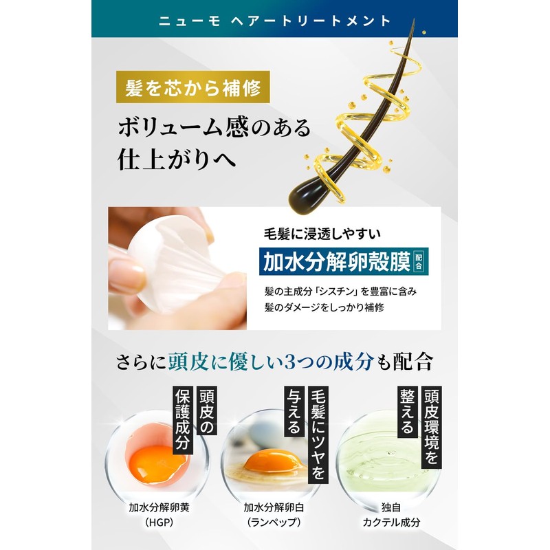 Newmo Shampoo + Hair Treatment Moisture Rich with Serial Number