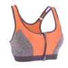 Women Yoga Fitness Zipper Stretch Workout Wireless Padded Shockproof Sports