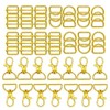 Changyeah 56 Pieces Swivel Clasps Lanyard Snap Hook, Alloy Keyring