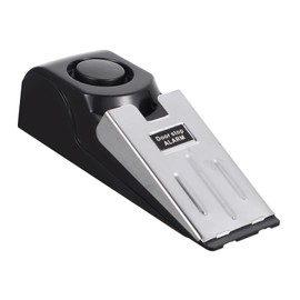 LALAFINA Household Door Stopper Alarm Intelligent Door for Home Security Non-Skid Design Prevents Damage for Families Easy to Use and Install