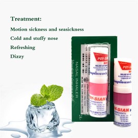 5pcs HELLOYOUNG Thailand Mint Nasal Inhaler Stuffy Nose Rhinitis Nasal Aspirator Bracing Breezy Asthma Refreshing Aroma Oil Stick Ointments
