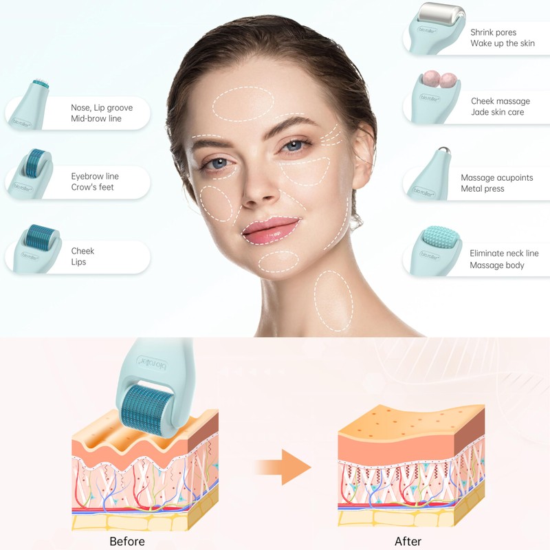 Micro Roller Biomassager for Face, Eyes, Scalp and Body -