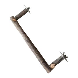 Soporte para pájaros de madera natural para árbol de pie, juguete para masticar loros, estables, accesorios para jaulas para pájaros, soporte para cacatúas, cacatúas, periquitos, loros, madera