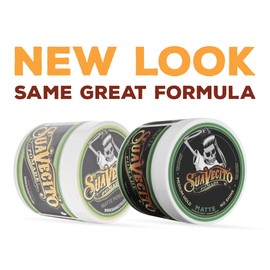 Suavecito Suavecito Pomade Matte (No Shine) Formula 4 oz, 1 Pack - Medium Hold Hair Pomade For Men - Matte Hair Paste For Natural Texture Hairstyles