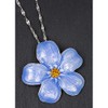 equilibrium Jewellery Silver Plated Forget Me Not Flower Necklace Gift