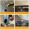 10 Pieces Metal Cavity Fixing Door Anchor for 0-5mm Door