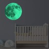 ALINKER Glow Moon Wall Stickers Luminous Stickers Moon Glow in