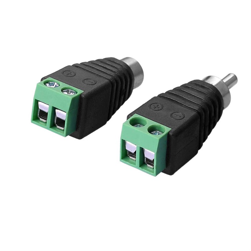 SIENOC 10x RCA Adapter Terminal Set - Connector Cable to