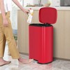 Lynkloft Stainless Steel Trash Can 50 L/13 Gallon Garbage Can