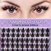 Extensiones Pestañas Efecto Anime 144 Racimos 8-18mm B&Qaugen Wild Rose