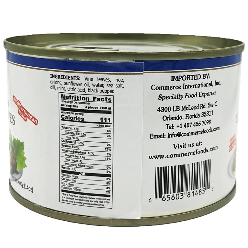 Eastern Feast - Stuffed Grape Leaves, 14 oz / 400g,