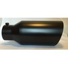 FLAT BLACK 5" INLET 8" OUTLET 18" LONG ROLLED ANGLE