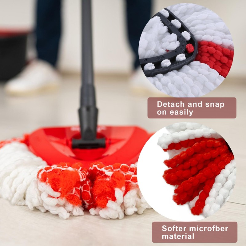 Hmfmdy Mop Replacement Heads, Spin Mop Replacement Head Mop Refill