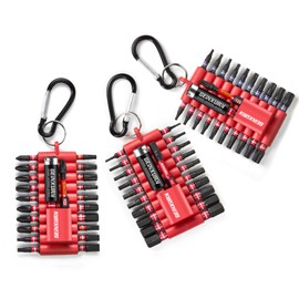 Geinxurn Mixing Impact Resistant Screwdriver Bit Set 66 Pieces (PH/PZ/TX/Hex/SL) 25 mm/50 mm S2 Steel 1/4 Inch Hex Shank Magnetic Screwdriver Bit Set with Bit Holder and Storage Box