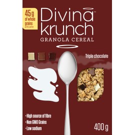 Divina Krunch Triple Chocolate Granola - 400g - Pack of 32