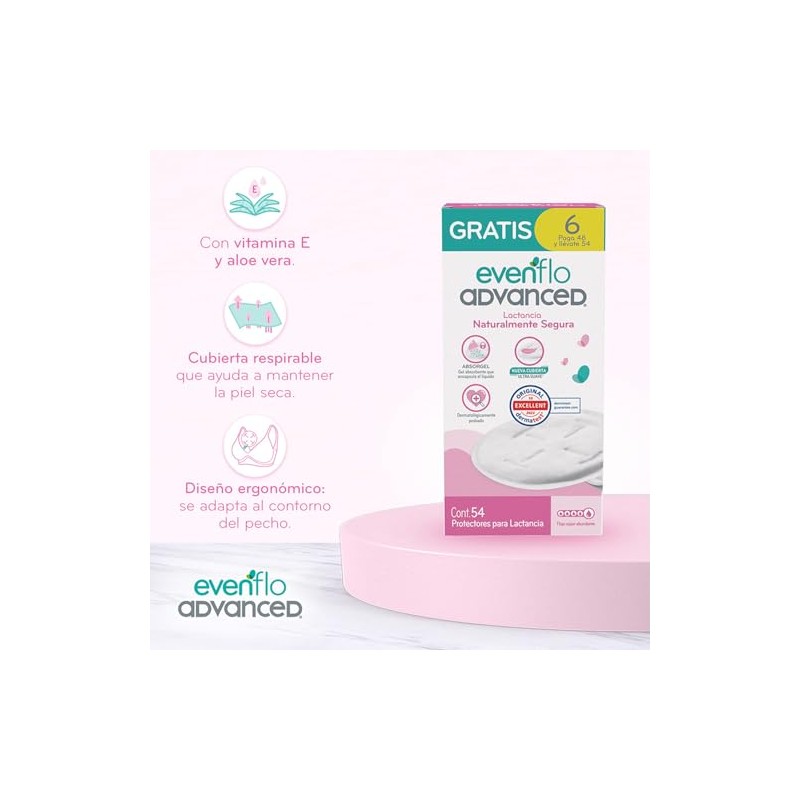 Protectores para Lactancia, Paquete de 96 piezas, con Sistema Absorgel