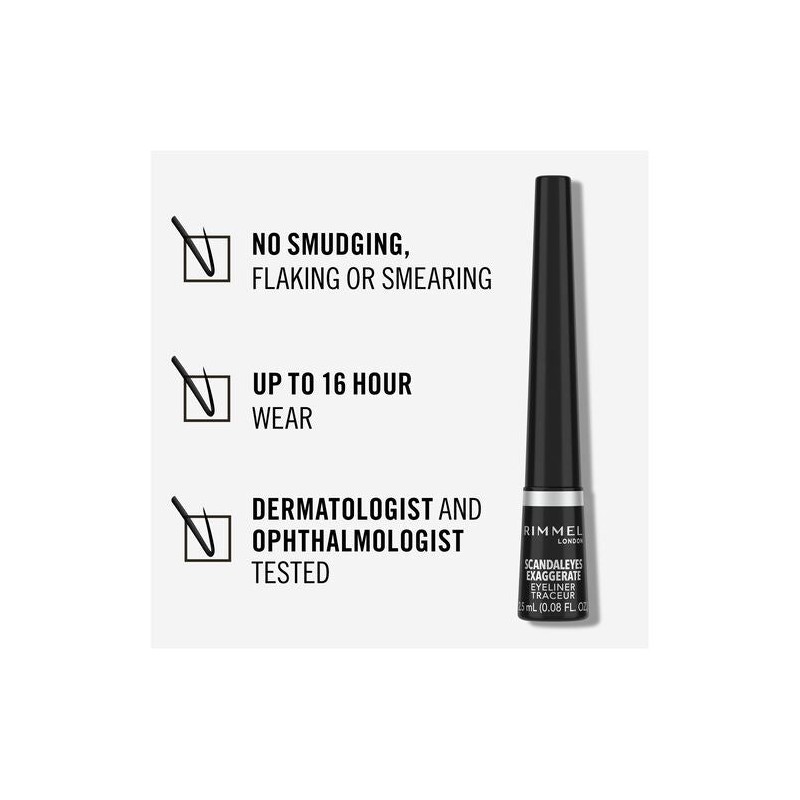 Rimmel Exaggerate Liquid Eyeliner Black