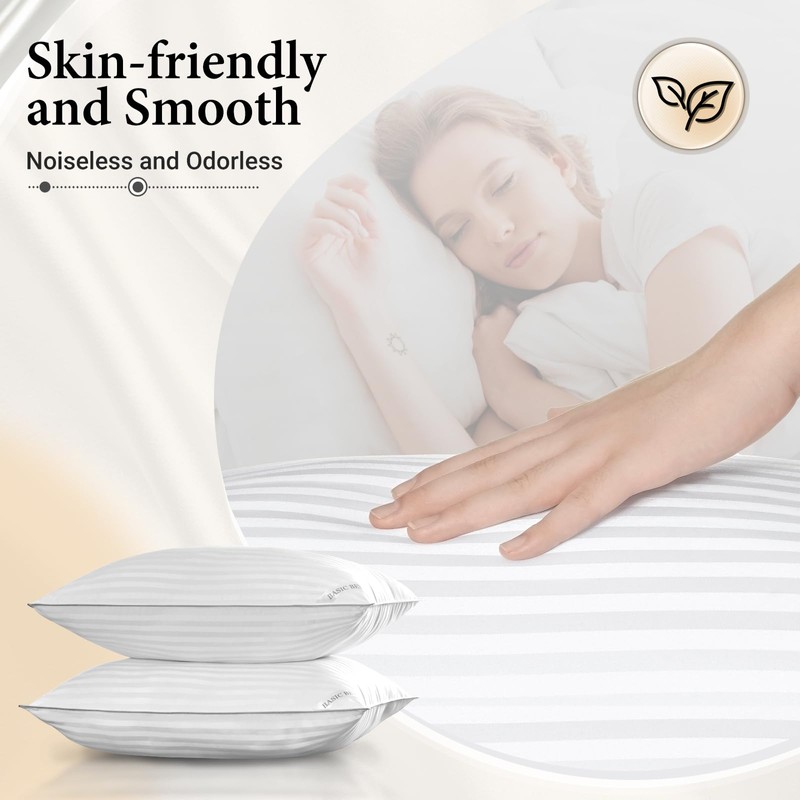 Basic Beyond Queen Size Pillows Set of 2 - Soft