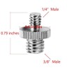 Yeruvce 1/4 to 3/8 Screw Adapter Converter Threaded Screws Adapter