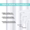 NICETOWN Pure White 100% Blackout Lined Curtains, 2 Thick Layers