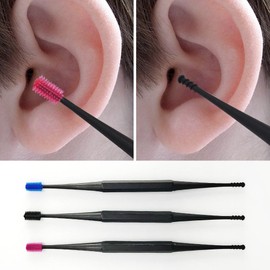 Double-sided earpick, screw earplug, ear cleaner, ear cleaning / 양면 귀이개 스쿠류 귀파개 귀 클리너 귀청소