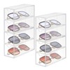 Hyuetrsa 2 Pcs Acrylic Sunglasses Organizer Clear Eyeglasses Case, Eyewear
