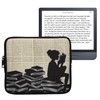 kwmobile Case for eReader Neoprene Protective Case for Reading Woman