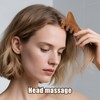Kopfhautmassagegerät aus Holz, Multifunktional Kopfhautmassagekämme Antistatisch Gua Sha-Massagegerät Kammwerkzeug mit