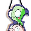 Invader Zim Gir and Pig Hanging Wood Wall Decor -