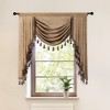 ELKCA Thick Chenille Window Curtains Valance for Living Room Coffee