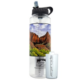 Epic Water Filters Nalgene OG Water Bottle with Filter, USA Made, BPA Free, Removes 99.99% Tap Water Contaminants, Forever Chemicals, Access Fund 24, 48 oz