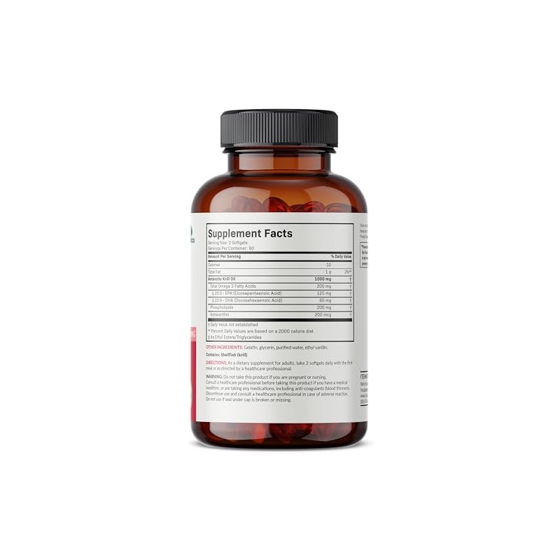 Future biotics Aceite de Kril Antártico con Astaxantina 1000 mg
