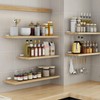 Alise Floating Shelf Brackets White,4 Pcs L Brackets for Shelves,6''