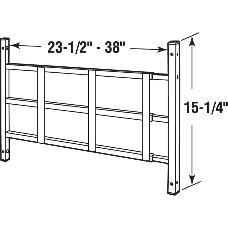 Segal 9180870 16 3-Bar Grill (Width Expandable) Fixed Window Guard,