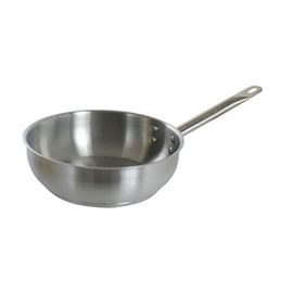 Commichef Plus Superior Blend Stainless Steel Sauté Pan without Lid, Strong Corrosion Resistance, 16cm
