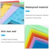 GESDYO 24 pieces Clear A4 Plastic Sleeves File Pocket，6Assorted Colours