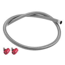 Hihaha AN-6 Fuel Line Kit 3.05ft Vacuum Hose Automotive Fuel Hose with Clamps 1 Set