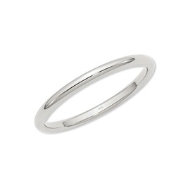 Precious Pieces Sterling Silver 2mm Band Baby Ring for Babies, Infants, and Toddlers (Size 1)