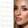 6 Sheets Face Temporary Tattoos, Freckle Tattoo, Butterfly Tattoo, Face