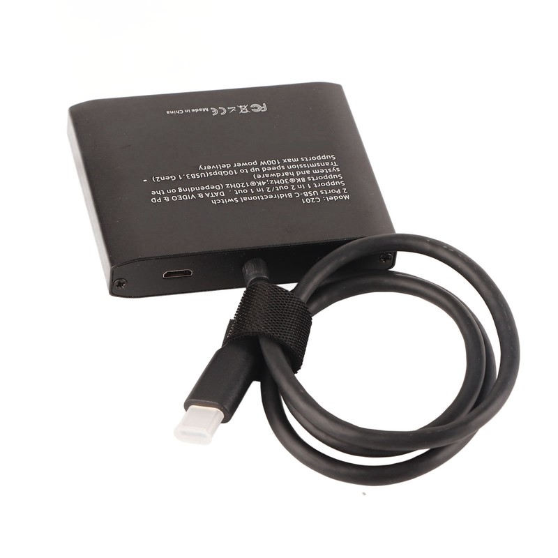 USB C Bi Directional Switcher 2 in 1 Out 1