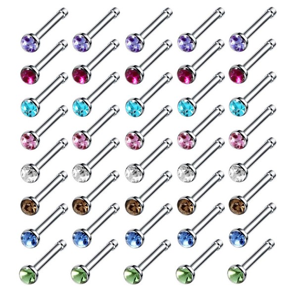 BZKSER Nose Piercing Stud – 60 Pieces Piercing Nose, Nose