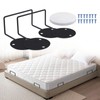 SNOMEL 2 Pieces Metal Mattress Retainer Bar Bracket, Non Slip
