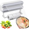 Wall Roll Holder, Aluminium Foil Dispenser and Freshness, 3-in-1 Magnetic
