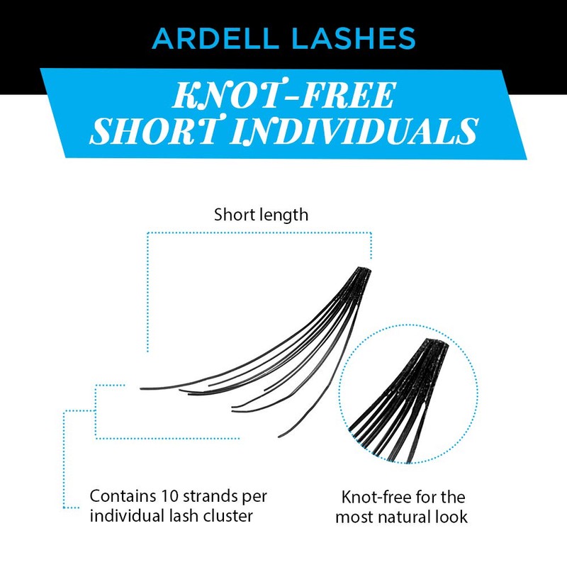 Ardell Ardel Individual Face Lashes - Short, Black, Easy to