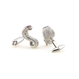 MRCUFF Cobra Snake Pair Cufflinks in a Presentation Gift Box & Polishing Cloth