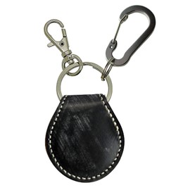 HERBE Coin Key Holder, Key Ring, Cowhide Leather, Coin Case, Mobile Coin Holder, 500 Yen Coin, Guitar Pick Case, Coin Type, Electronic Money/edy Quicpay Edy, QuickPay, Coin Key Ring, Made in Japan,