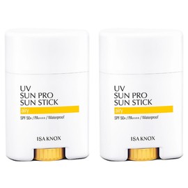 Isa Knox UV Sun Pro 365 Airy Sun Stick SPF50+ PA++++, 19g, 2 pieces / 이자녹스 UV 선 프로 365 에어리 선스틱 SPF50+ PA++++, 19g, 2개