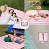 Waterproof Picnic Blankets,79''x79'' Extra Large Foldable Sandproof Beach Blanket,Portable 3-Layer