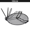 REDCAMP Folding Campfire Grill Grate Top for Solo Stove Bonfire,
