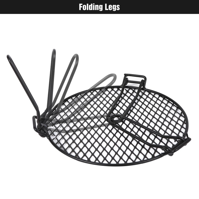 REDCAMP Folding Campfire Grill Grate Top for Solo Stove Bonfire,